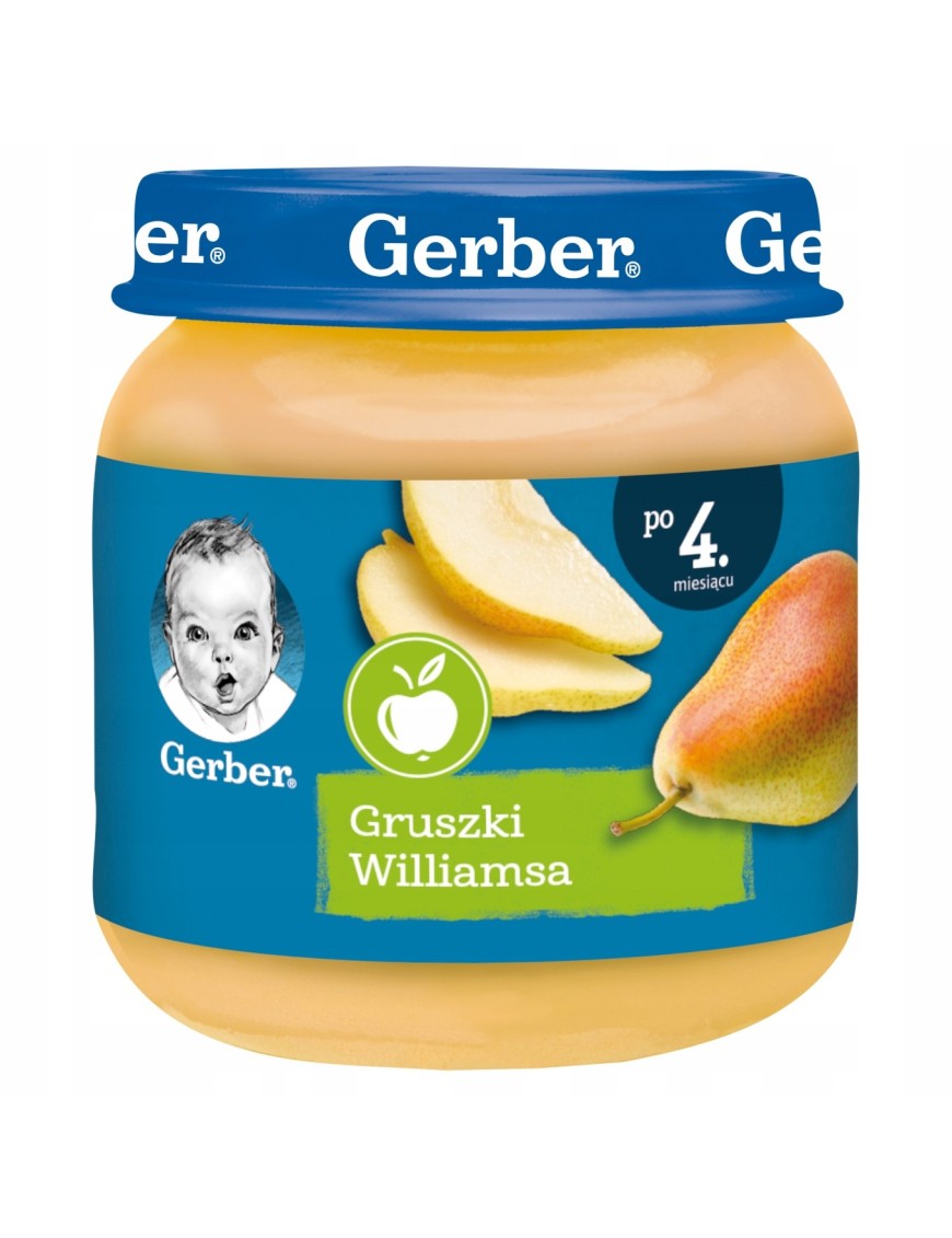 Gerber gruszki Williamsa po 4 miesiącu 125g