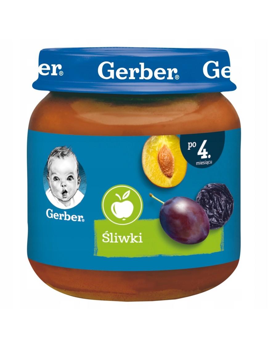 Gerber Śliwki dla niemowląt po 4 miesiącu 125g