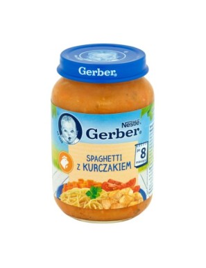 Gerber Spaghetti z kurczakiem po 8 miesiącu 190g