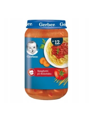 Gerber Spaghetti po bolońsku po 12 miesiącu 250g