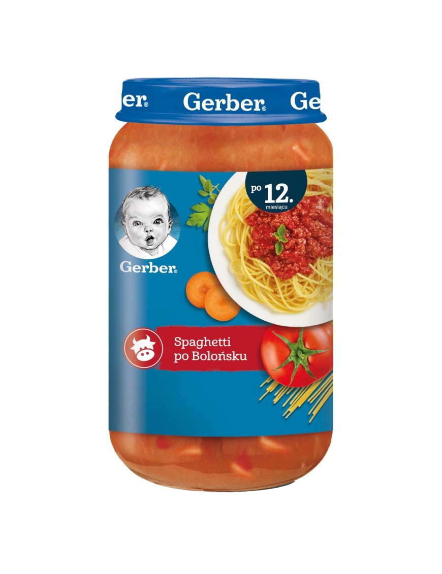Gerber Spaghetti po bolońsku po 12 miesiącu 250g