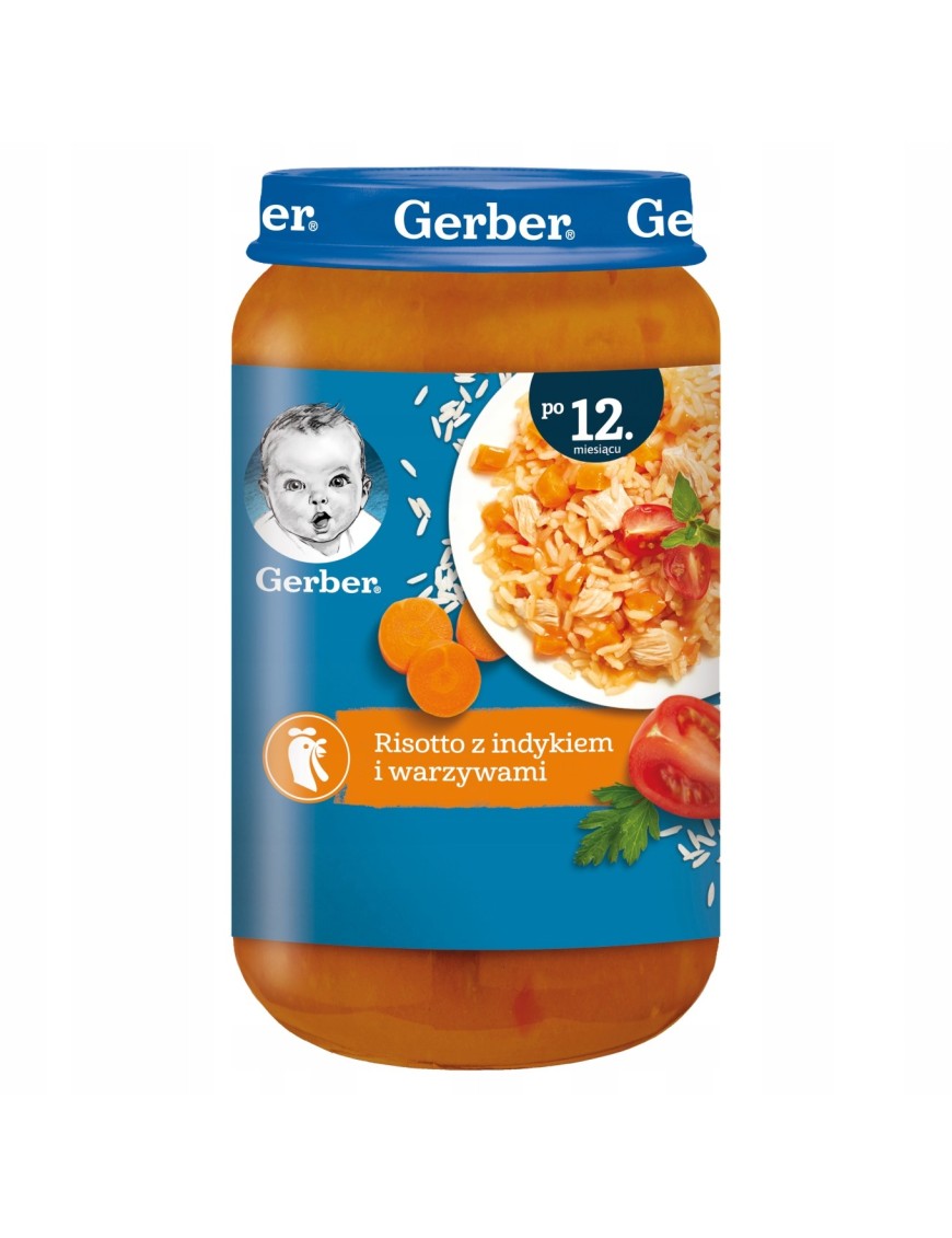 Gerber Risotto indyk/warzywa po 12 miesiącu 250g