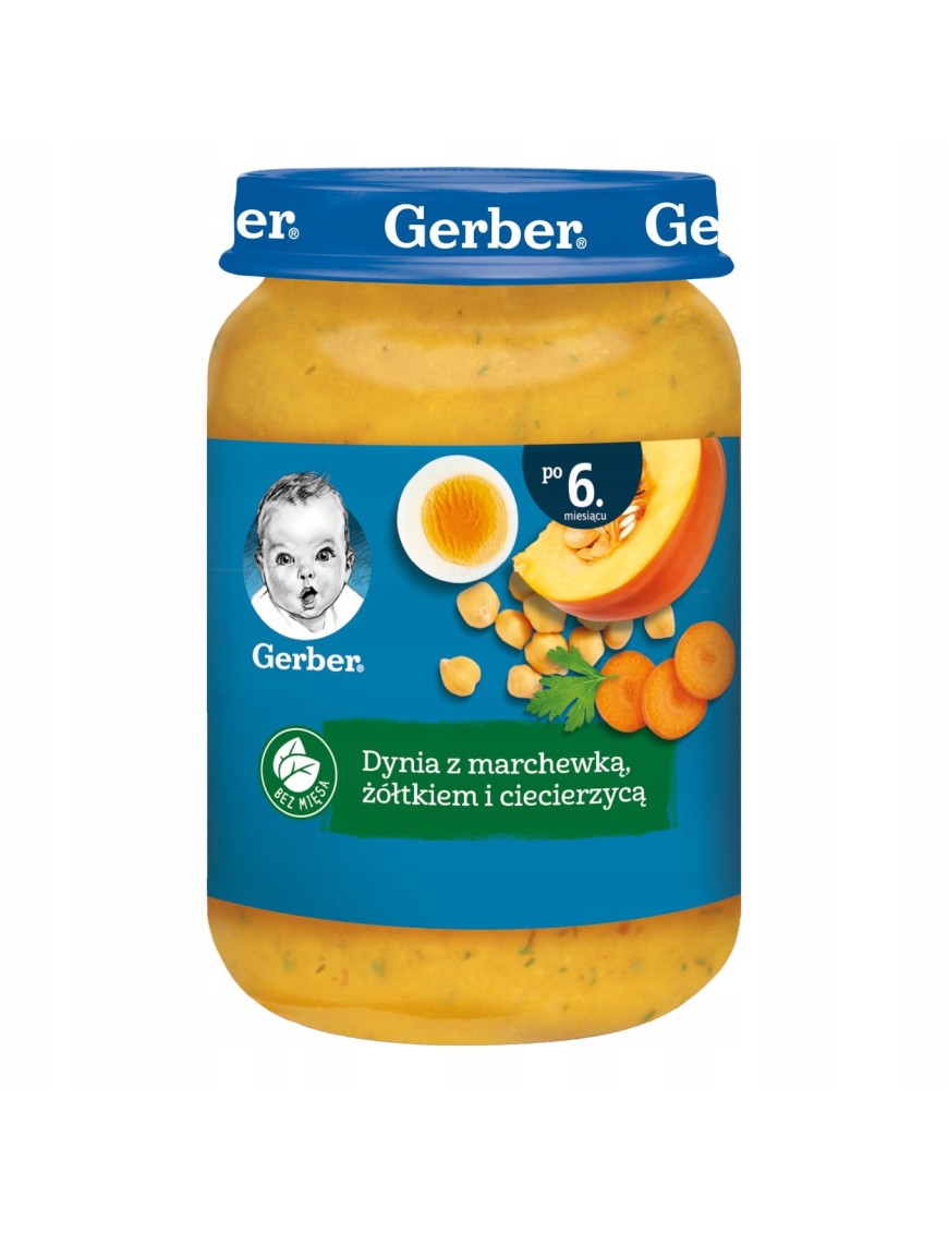 Gerber Dynia z marchewką żółtkiem i ciecierzycą