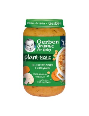 Gerber Organic Plant-tastic Delikatne curry 250g