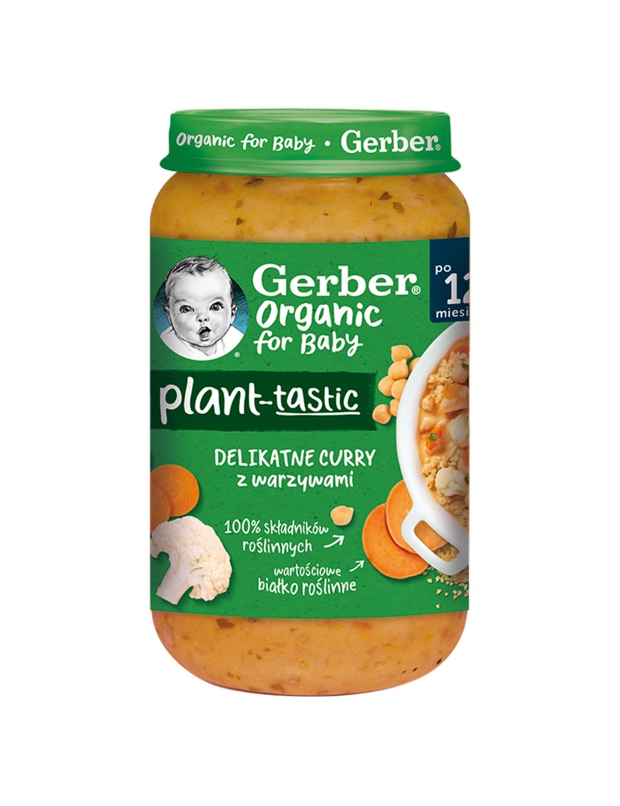 Gerber Organic Plant-tastic Delikatne curry 250g