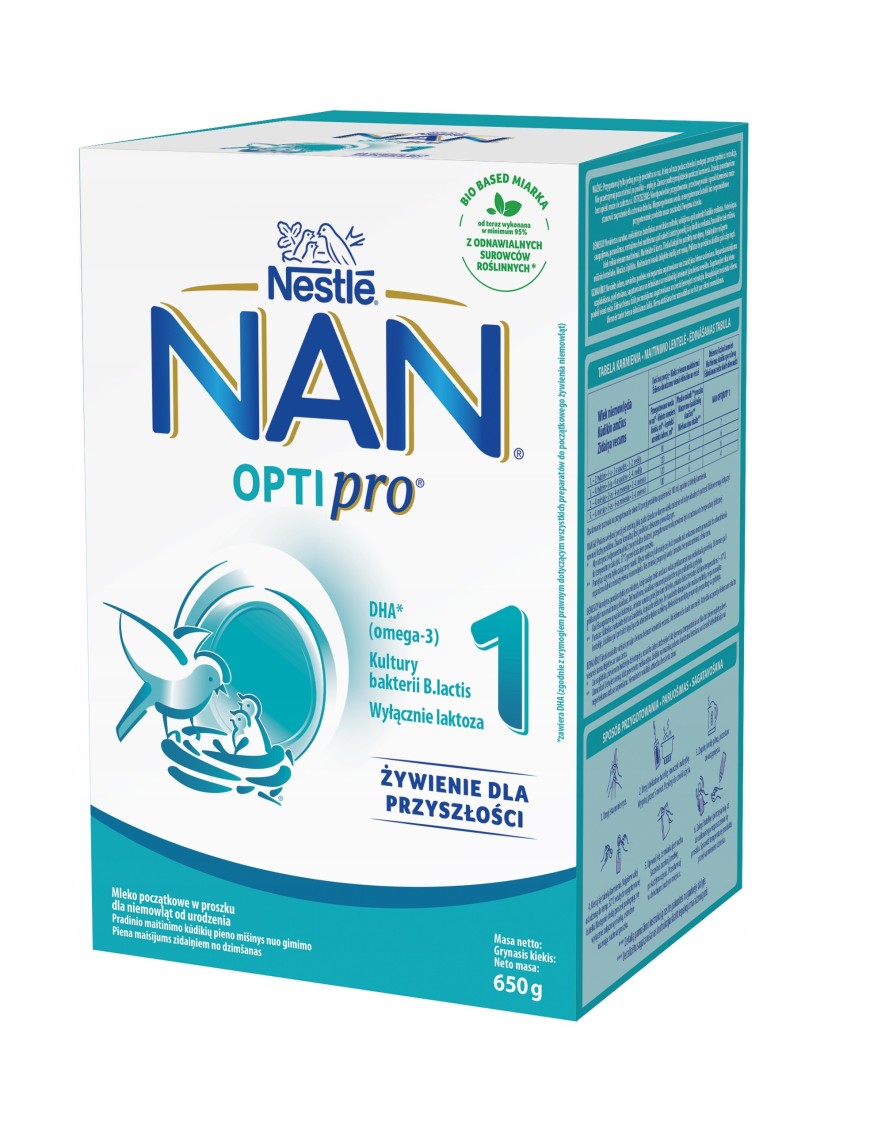 Nan Optipro 1 Mleko modyfikowane dla dzieci Nestle