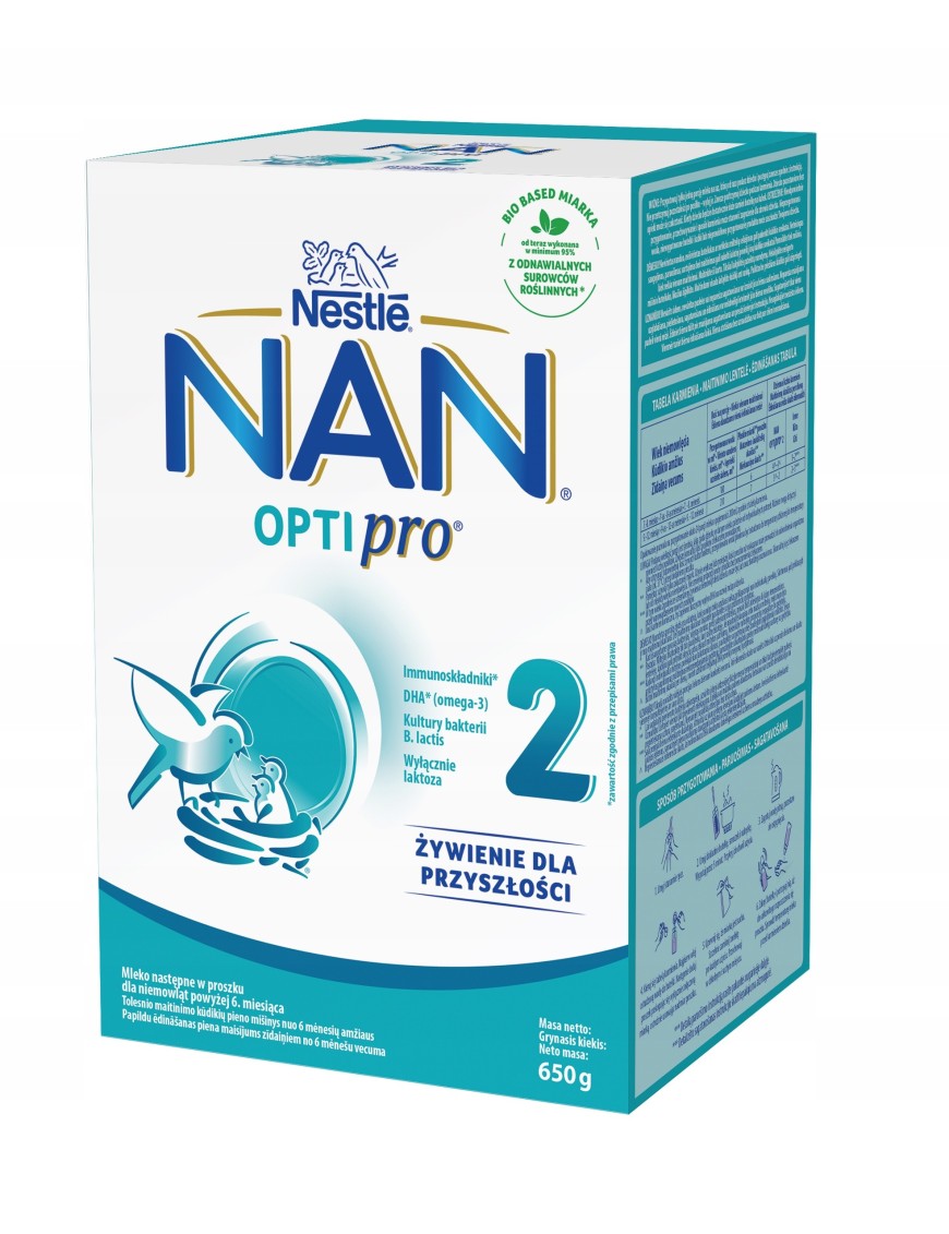 Nan Optipro 2 Mleko modyfikowane dla dzieci Nestle