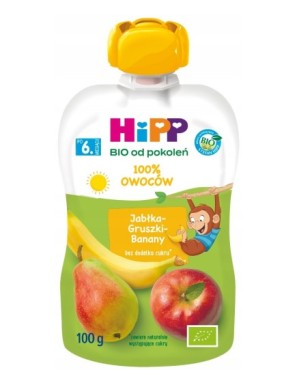 HiPP BIO Mus owocowy po 6miesiącu jabłka-gruszki