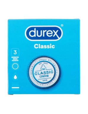 Durex Classic Prezerwatywy 3 sztuki