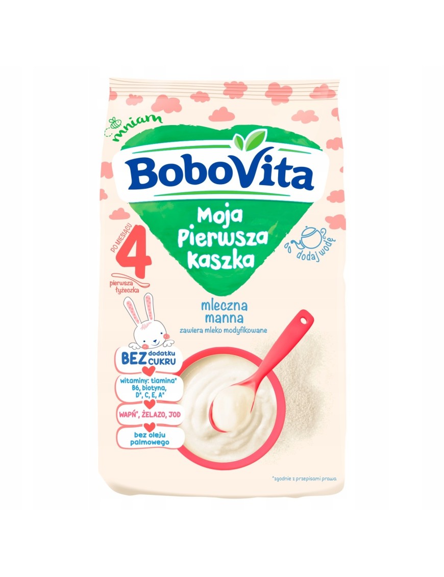 BoboVita Kaszka mleczna manna po 4. miesiącu 230 g