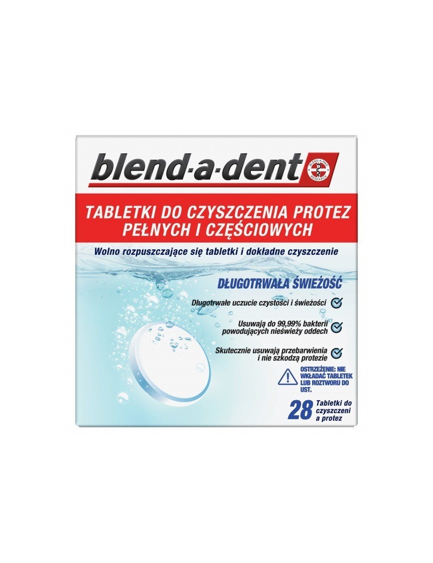 Blend-A-Dent Tabletki do protez, 28 sztuk