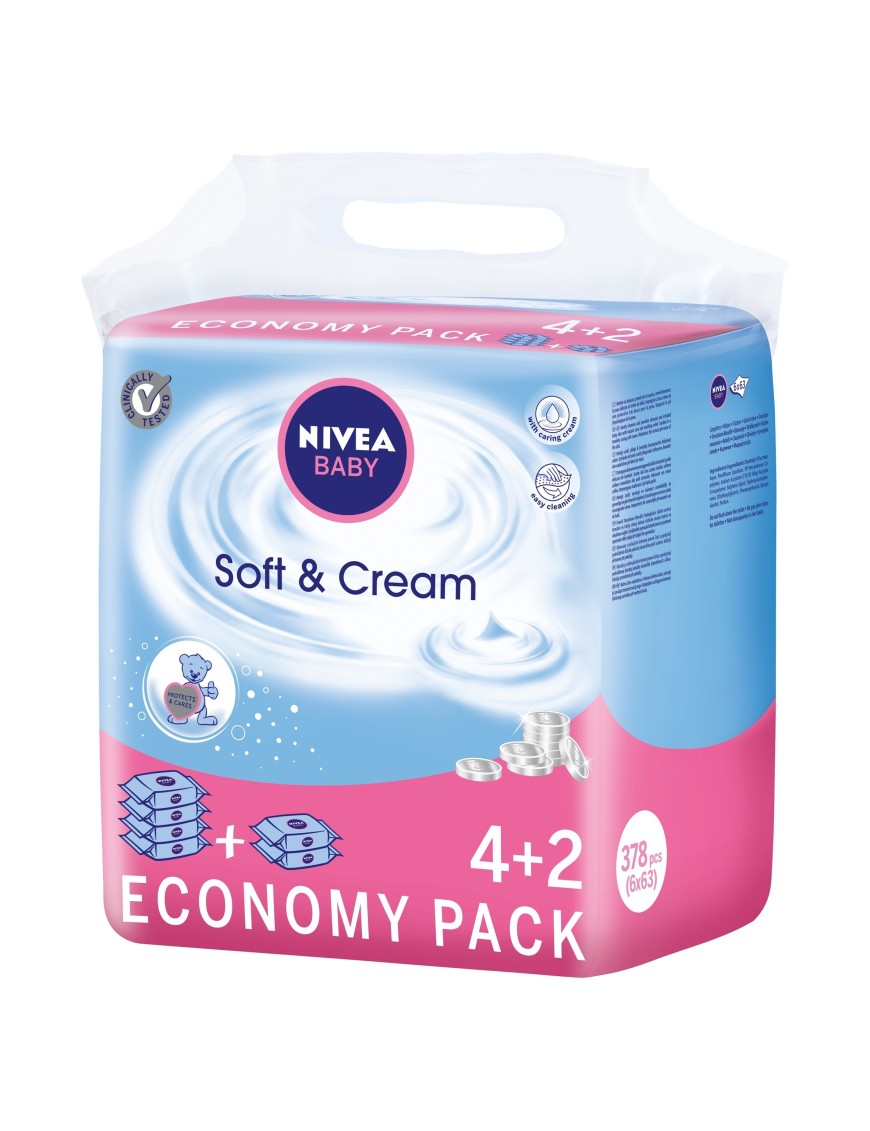 Nivea Baby Chusteczki DLA Niemowląt 6X63Szt