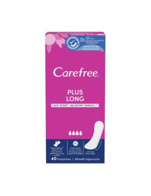 Carefree Plus Long wkładki higieniczne 40 szt.