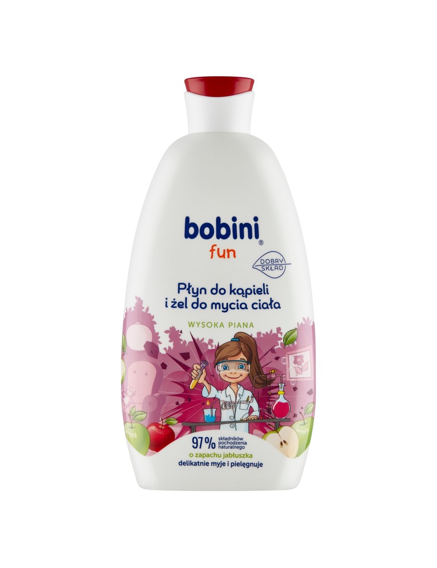 BOBINI Fun Płyn do kąpieli jabłuszko 500ml