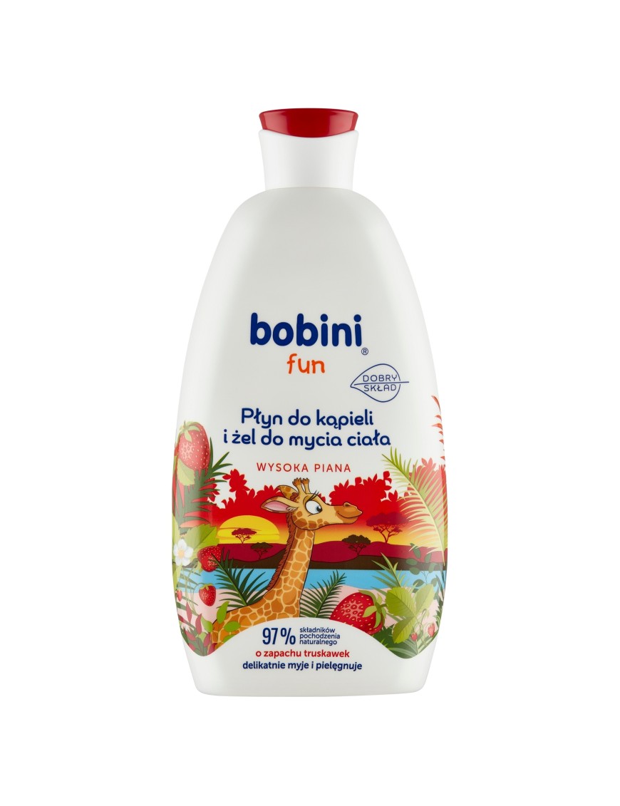 BOBINI Fun Płyn do kąpieli truskawka 500ml