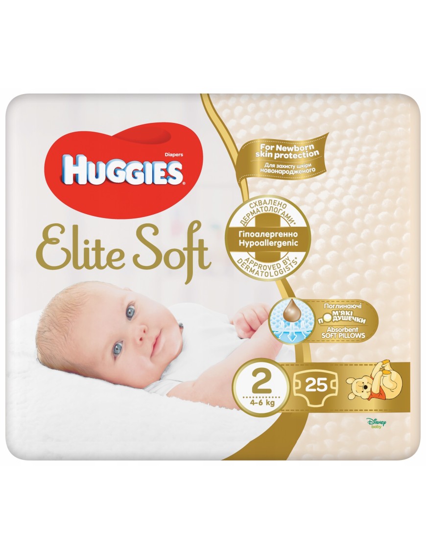 HUGGIES 25 sztgoldfinger Newborn 2 pieluchy