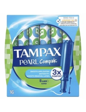 Tampax Pearl Compak Tampony z aplikatorem 16 szt.