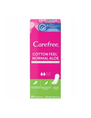 Carefree Cotton Aloe, wkładki higieniczne 20 szt.