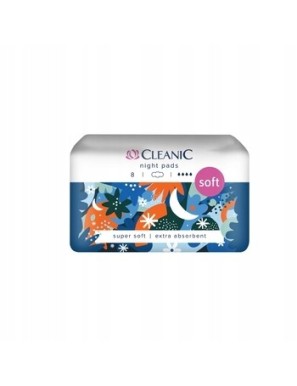 CLEANIC Night pads Podpaski higieniczne Soft 8szt.