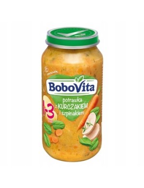 BoboVita Potrawka z kurczakiem i szpinakiem 1- 3la