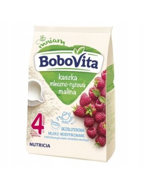 BoboVita Kaszka mlecznoryżowa malina 230 g