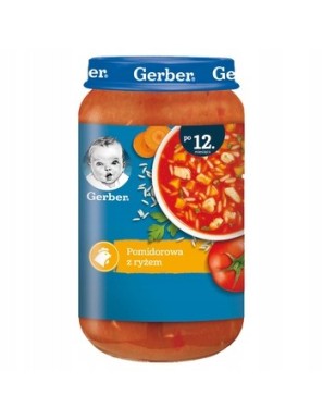 Gerber Junior Zupka pomidorowa z ryżem 250g