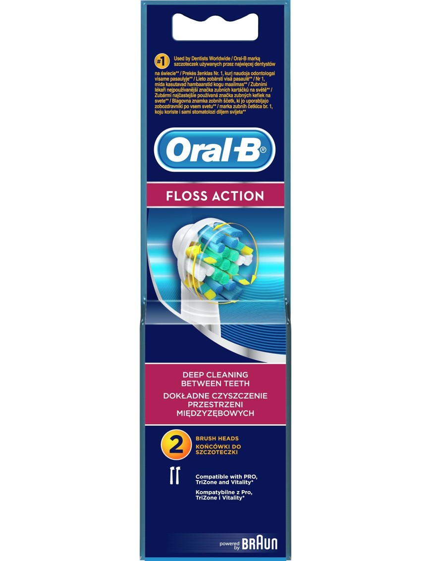 Końcówki do Oral-B Floss Action EB 25-2 N 2 szt