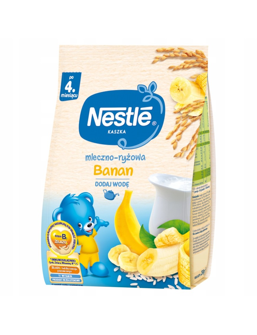 Nestlé Kaszka ml-ryż banan po 4. miesiącu 230 g