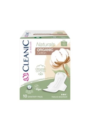 Podpaski Cleanic Naturals Organic Cotton Day 10szt