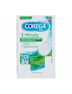 Corega Tabs 3min Blister 6 sztuk