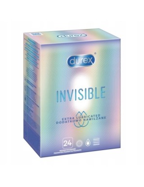 Durex Invisible Dodatkowo Nawilżane 24 szt