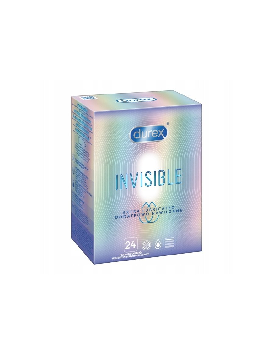 Durex Invisible Dodatkowo Nawilżane 24 szt