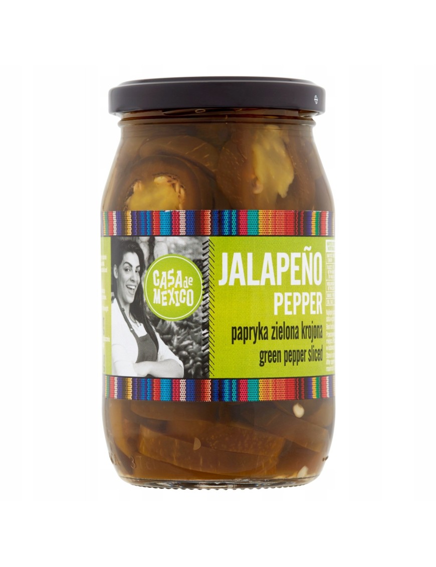 Casa de Mexico Papryka zielona Jalapeño 340 g