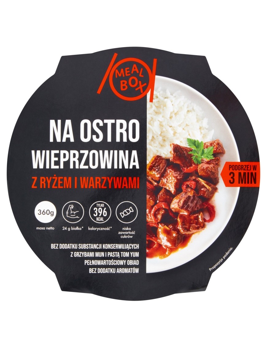 Meal Box Na ostro wieprzowina z ryżem 360 g