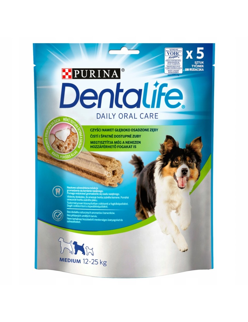 Dentalife Medium karma dla psów 115 g (5 sztuk)