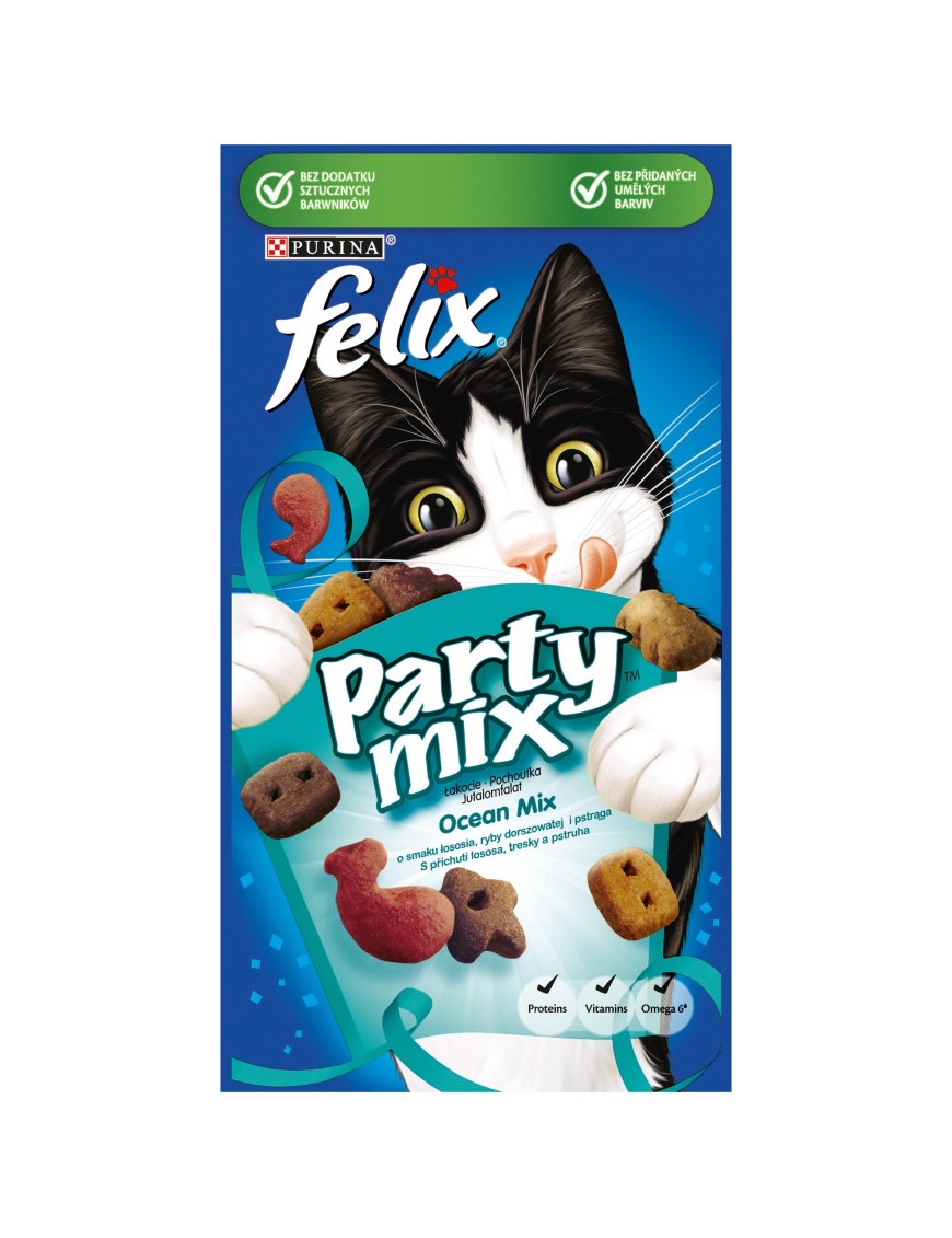 Felix Party Mix Ocean Mix o smaku łososia 60 g