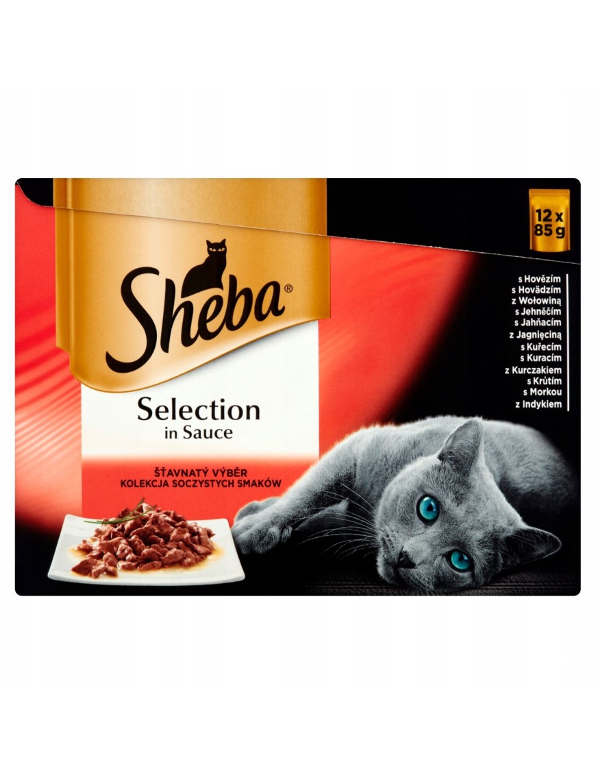 Sheba Selection in Sauce pełnoporcjowa 102kg