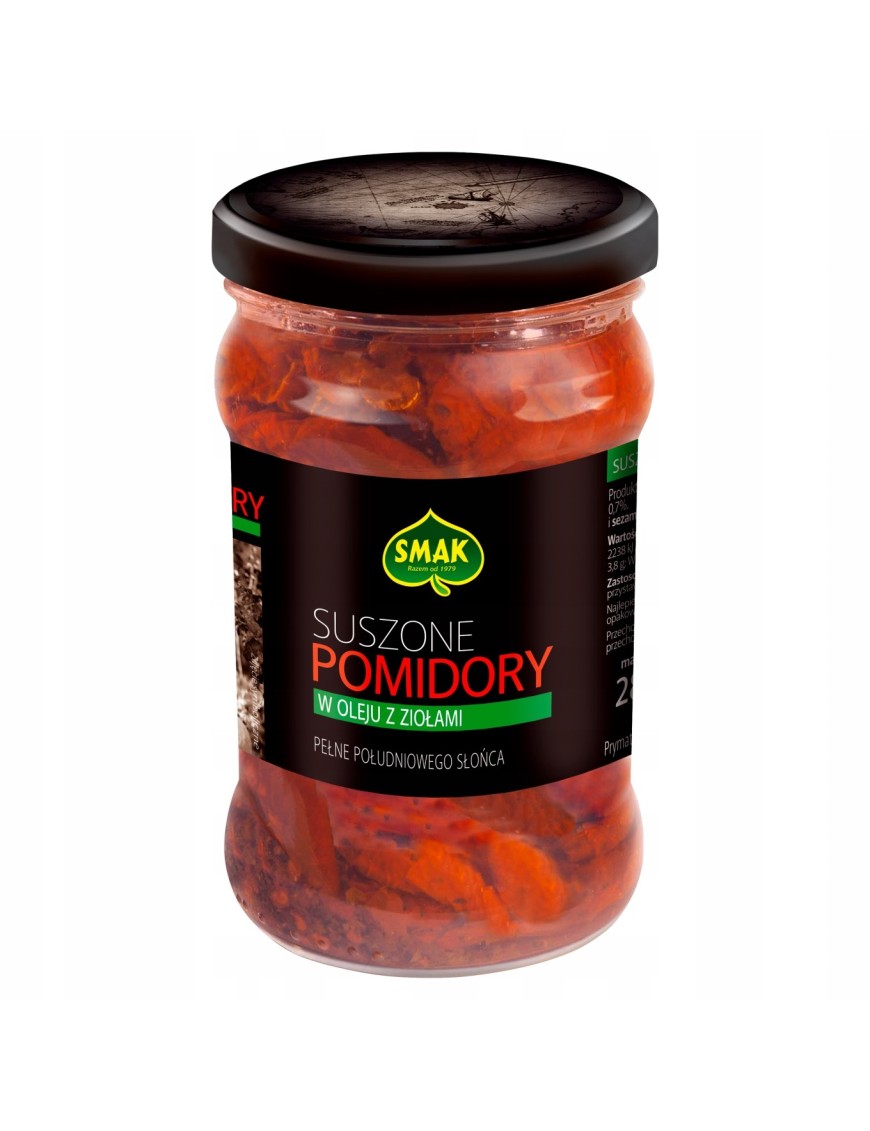 Smak Suszone pomidory w oleju z ziołami 280 g