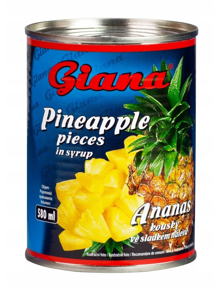 Giana Ananas kawałki w zalewie 580ml