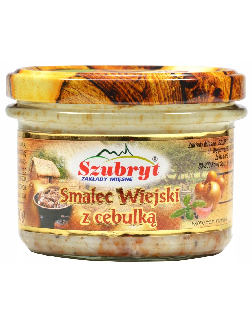 Smalec wiejski z cebulką Szybryt 180g