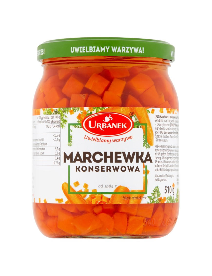 Urbanek Marchewka konserwowa 510 g