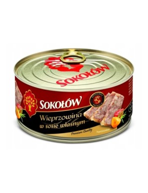 Wieprzowina w sosie własnym premium 300g Sokołów