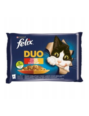 Felix Duo Karma dla kotów w galaretce 340 g (4x85g