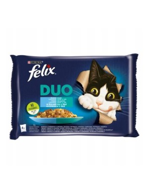 Felix Duo Karma dla kotów rybne smaki w galaretce