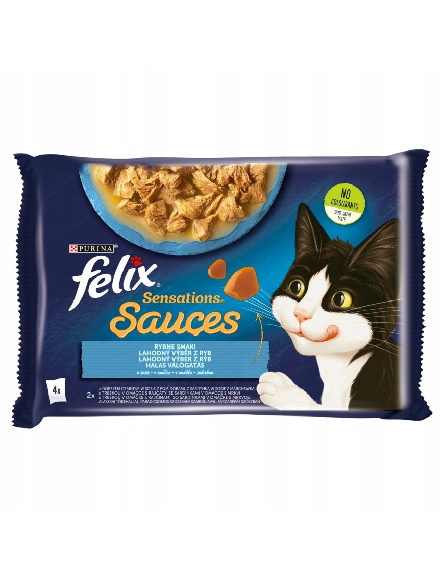 Felix Sensations Karma dla kotów rybne smaki 340g