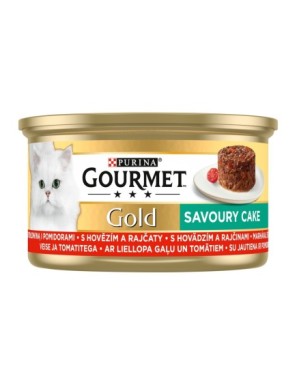 Gourmet Gold Karma dla kotów savoury cake z wołowi