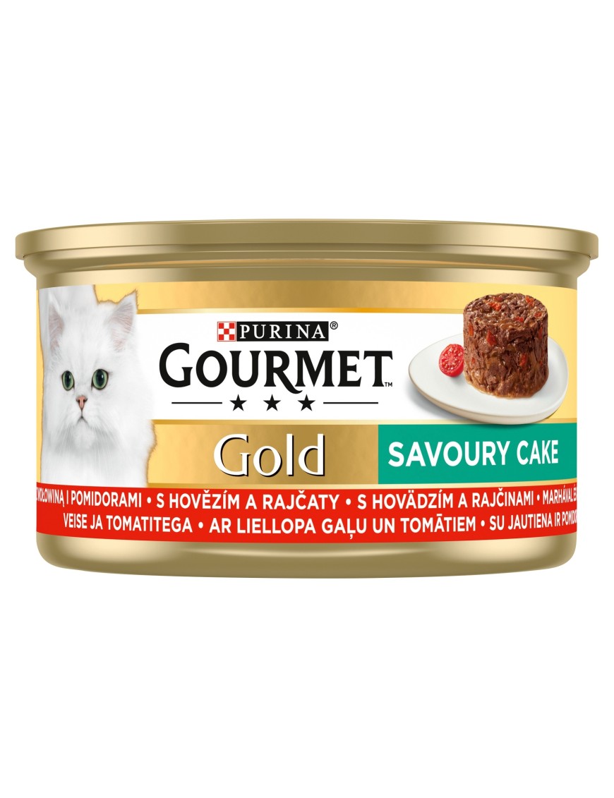 Gourmet Gold Karma dla kotów savoury cake z wołowi