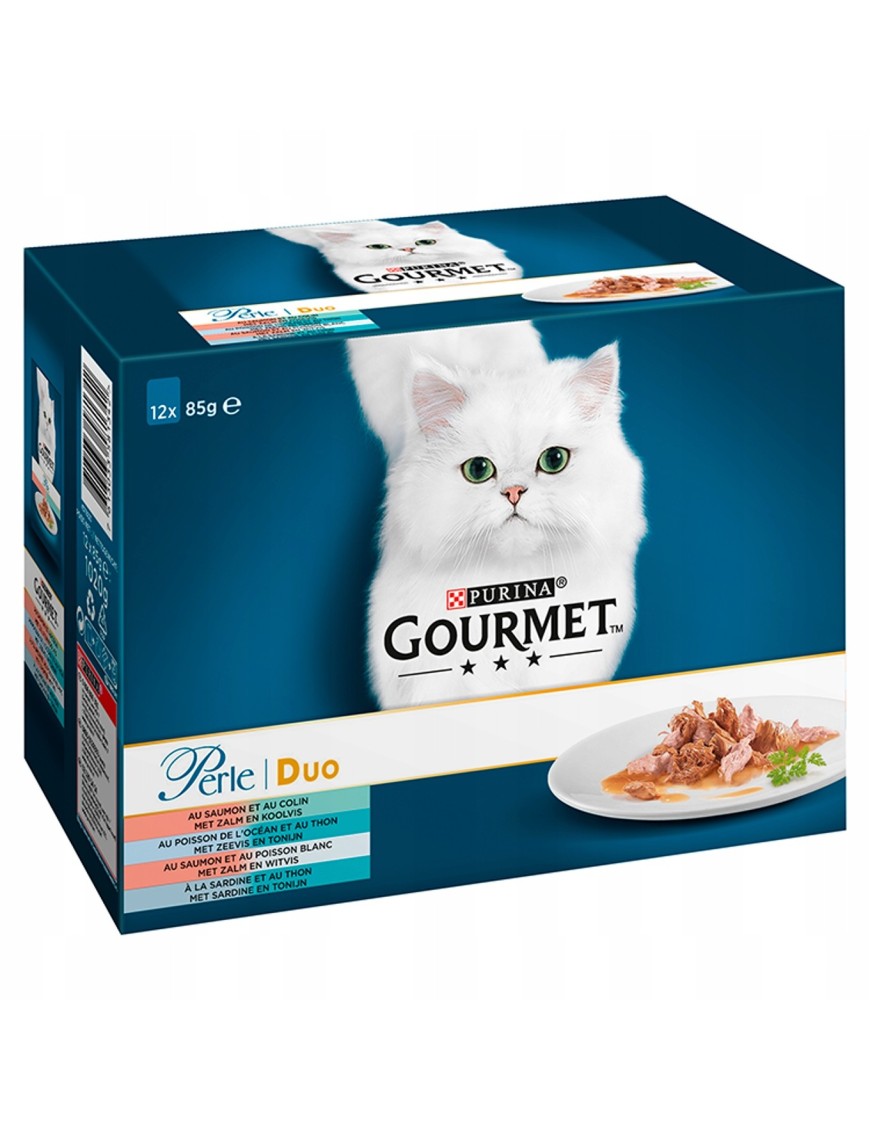 Gourmet Karma dla kotów duet rybny 1020 g (12x85g)