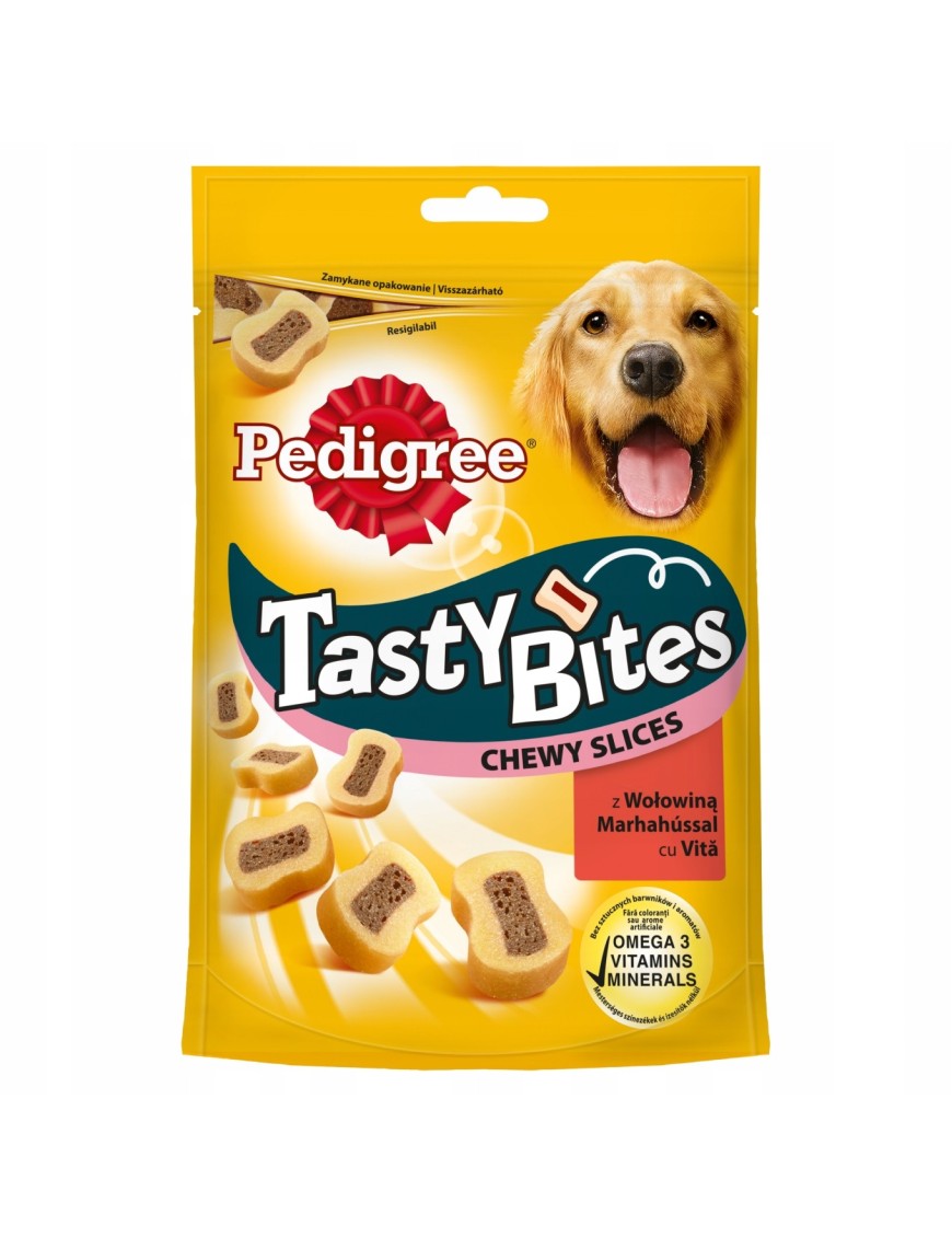 Pedigree Tasty Bites Karma dla psów z wołowiną