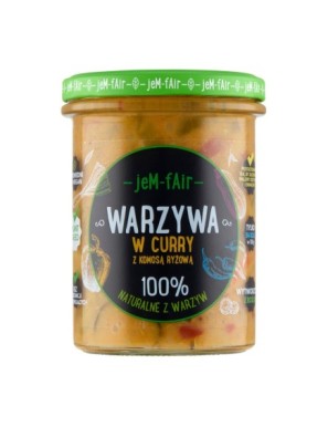 Jem Fair Warzywa w curry z komosą ryżową 380g